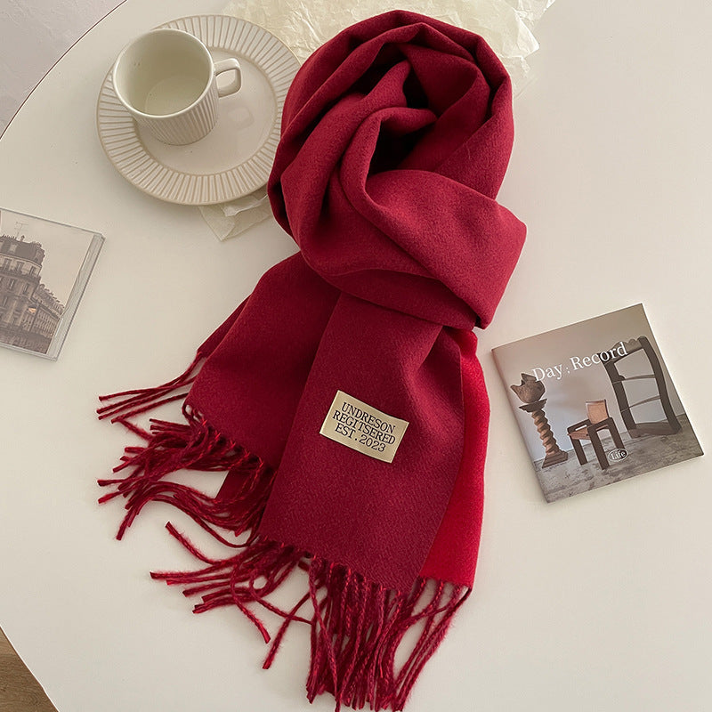 Hazel - Ursula - Soft Reversible Scarf with Cashmere Feel