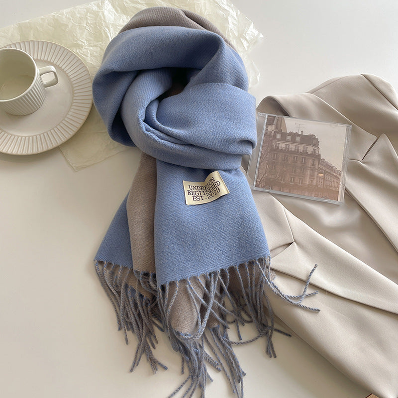 Hazel - Ursula - Soft Reversible Scarf with Cashmere Feel