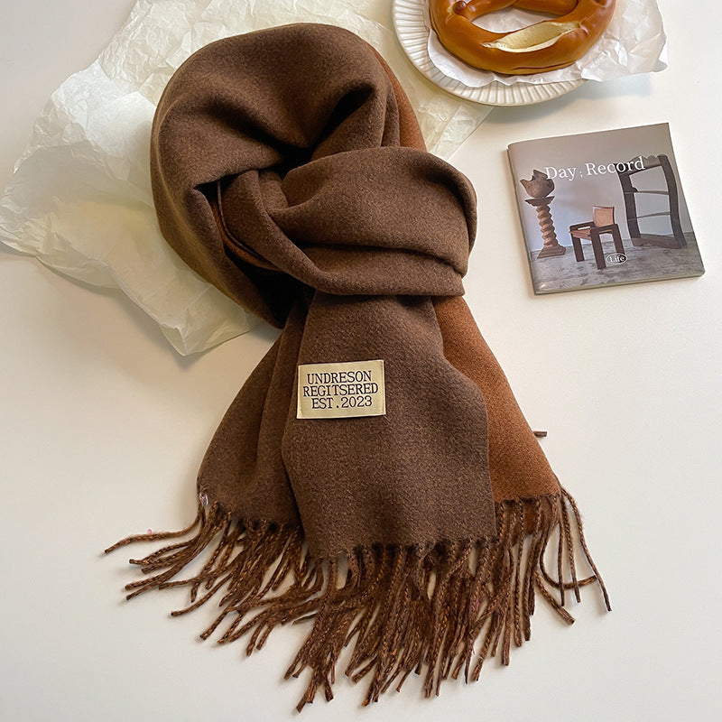 Hazel - Ursula - Soft Reversible Scarf with Cashmere Feel