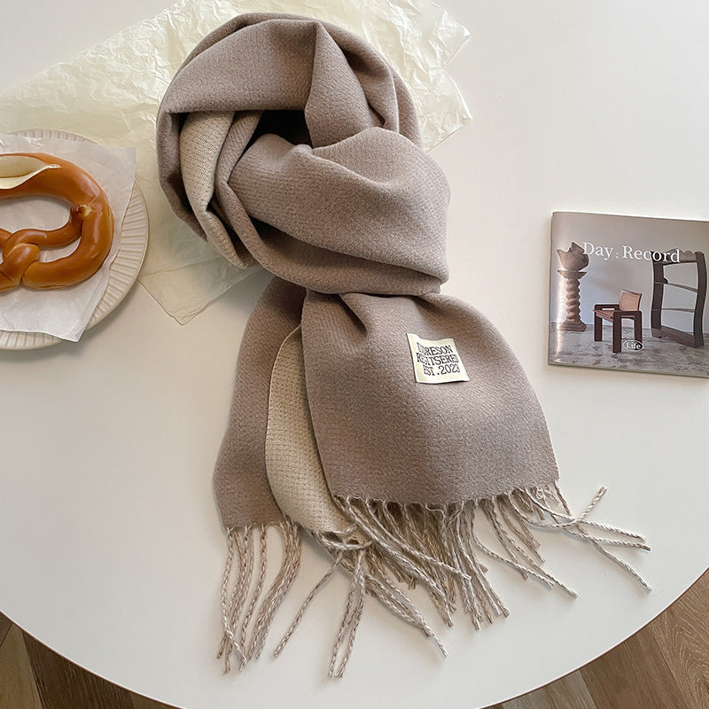 Hazel - Ursula - Soft Reversible Scarf with Cashmere Feel