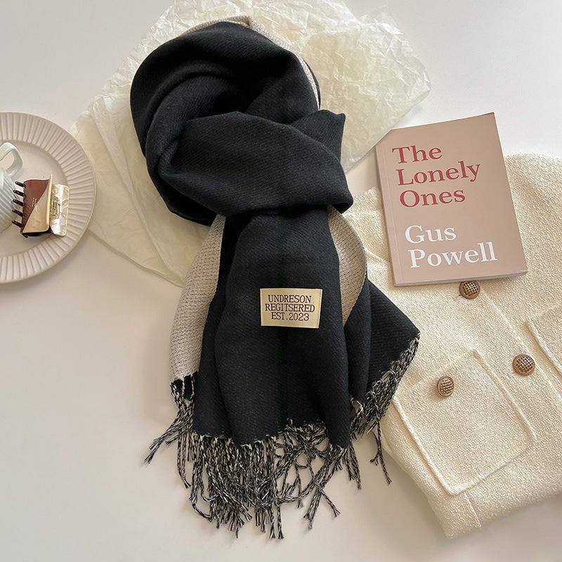 Hazel - Ursula - Soft Reversible Scarf with Cashmere Feel