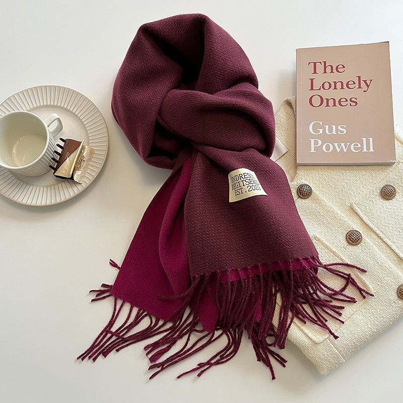 Hazel - Ursula - Soft Reversible Scarf with Cashmere Feel