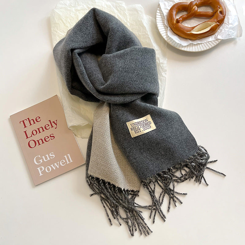 Hazel - Ursula - Soft Reversible Scarf with Cashmere Feel