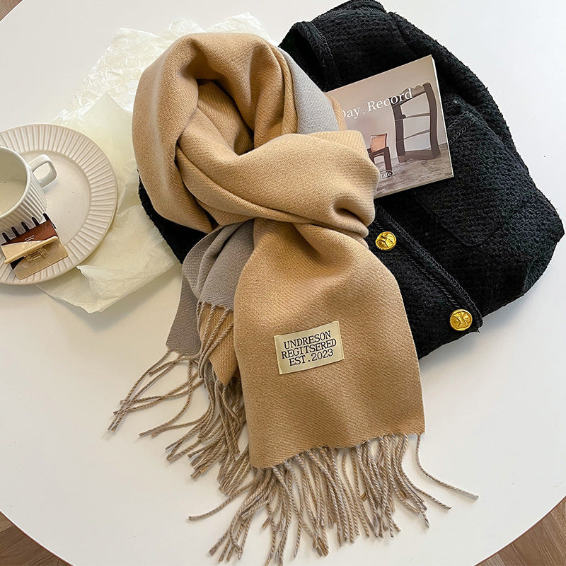 Hazel - Ursula - Soft Reversible Scarf with Cashmere Feel