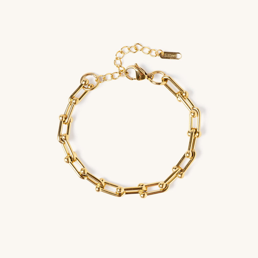 Isla | Waterproof Gold Plated Chain Bracelet – Adjustable Fit