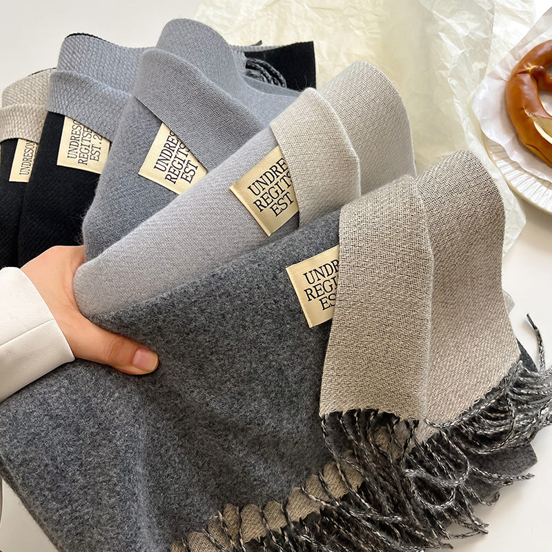 Hazel - Ursula - Soft Reversible Scarf with Cashmere Feel