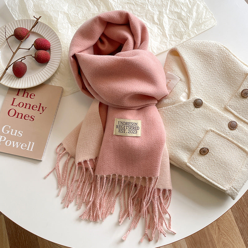 Hazel - Ursula - Soft Reversible Scarf with Cashmere Feel