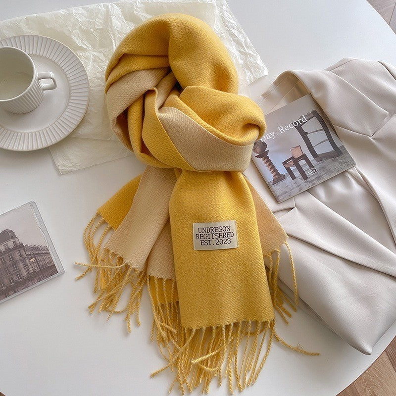 Hazel - Ursula - Soft Reversible Scarf with Cashmere Feel
