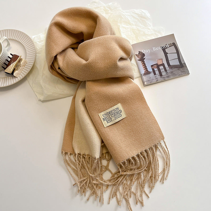 Hazel - Ursula - Soft Reversible Scarf with Cashmere Feel