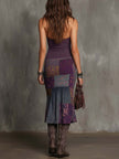 Knit Halter Neck Midi Dress For Women