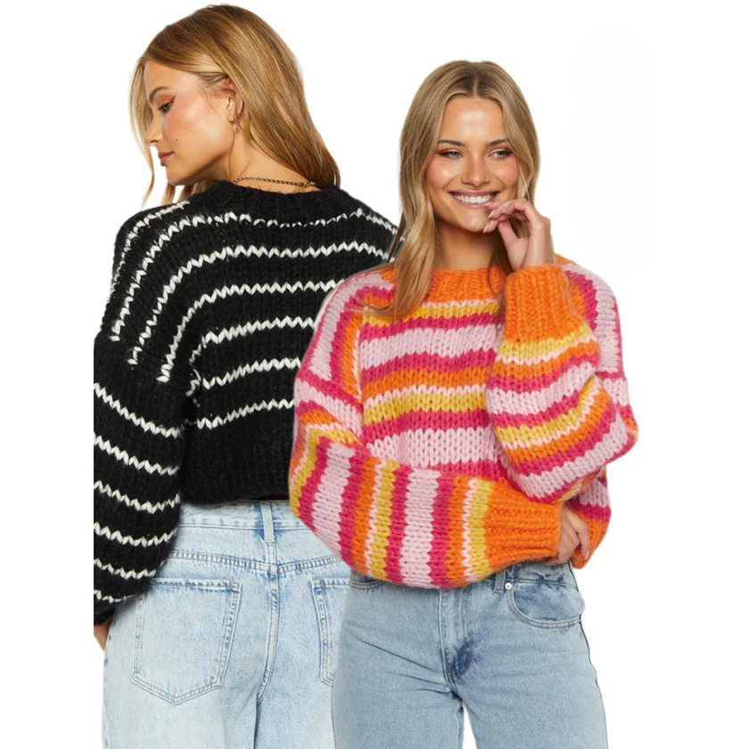 Mia – Crew Neck + Women’s - Casual/Chic | Sweater 1