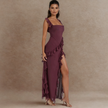 Amelia - Women's Maxi Dress Plum Lightweight