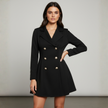 Elegant Black Blazer Dress