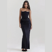 FJØRNA Studio | Women's Maxi Dress Silver | Emilia Corset Dress