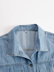 Denim Tassel Mini Dress | Casual Dress