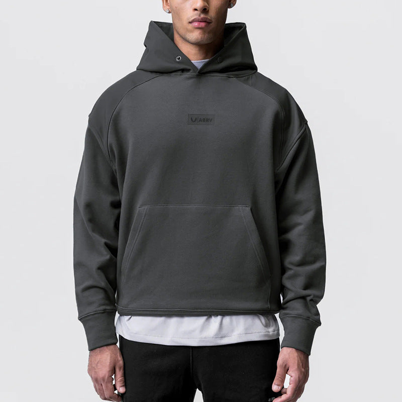 Casual Hooded Sweater Dark Gray