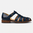 Men's FJØRNA leather closed toe fisherman sandals showing sturdy leather straps and closed toe design.