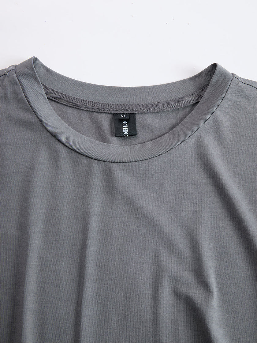 Grey Ruched Maxi Dress For Women