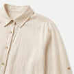 Women's oversized linen shirt dress by FJØRNA featuring a relaxed fit, button-down front, and casual summer style.