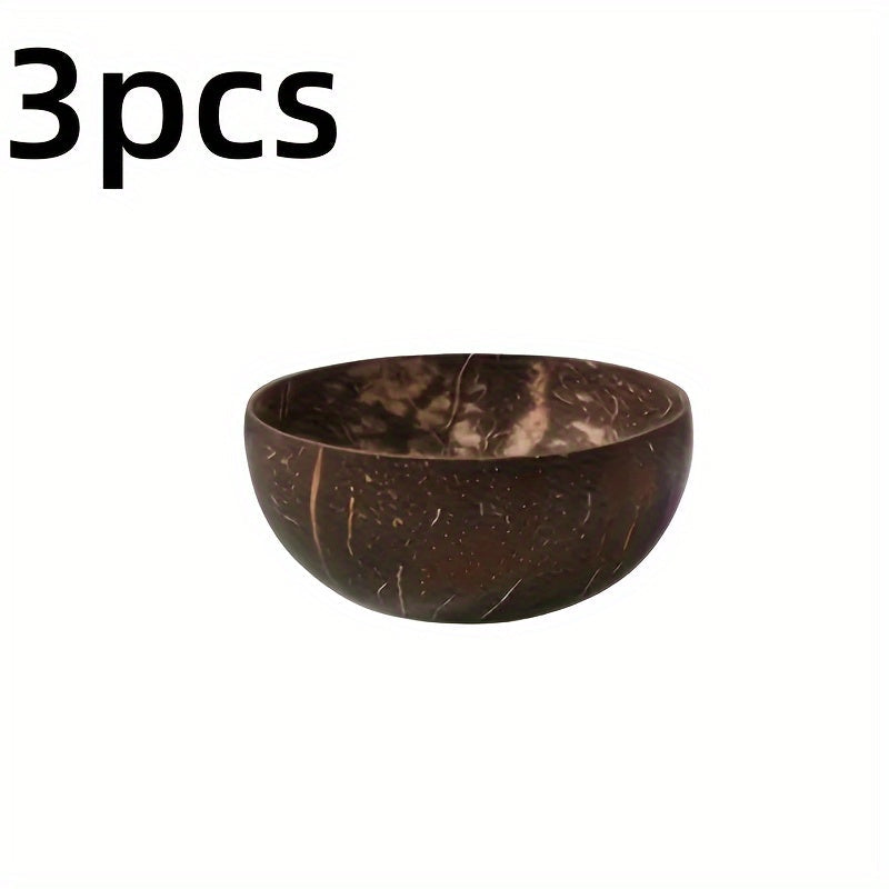 Fritter – Eco-Friendly 3-Piece Coconut Bowl Set
