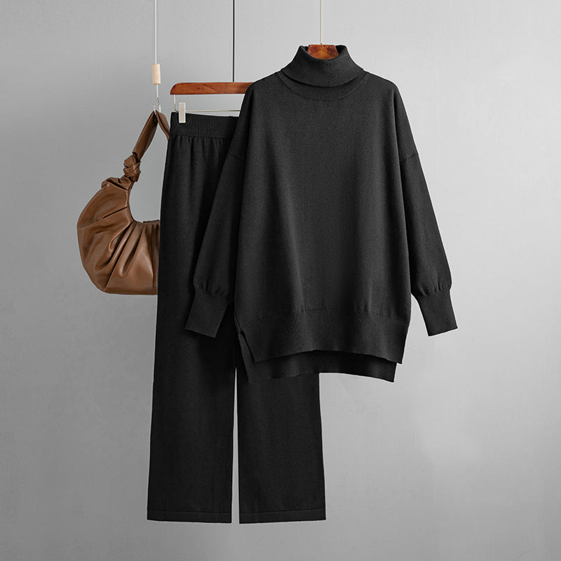 Casual Knitted Two-Piece Set