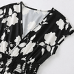 FJØRNA women's floral print V-neck summer maxi dress with flowing fabric and vibrant pattern, perfect for warm weather.