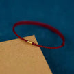 Emily - Stones 925 Sterling Silver Lucky Golden Bead Braided String Bracelet Anklet