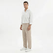 Men's wide-leg summer pants by FJØRNA, casual men's pants with a relaxed fit and lightweight fabric for warm weather.