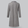 Elegant Button-Up Wool Coat for Men