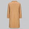 Elegant Button-Up Wool Coat for Men