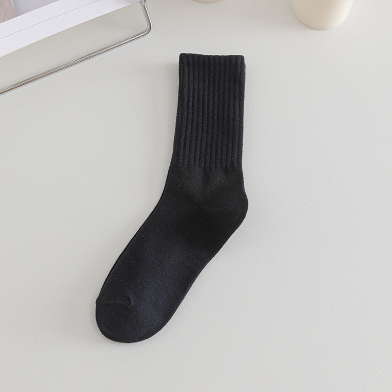 Cotton Sports Socks Black
