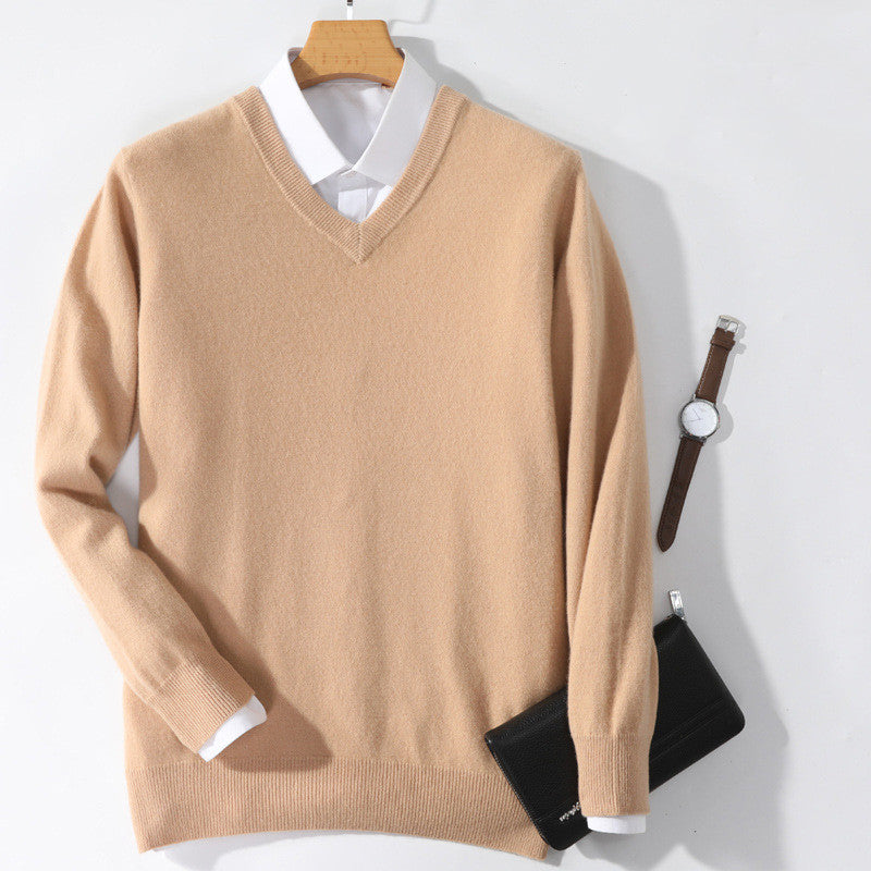 Cashmere V-Neck Sweater - 3