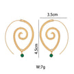 Twisted Spiral Earrings