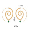 Twisted Spiral Earrings