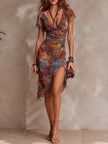 Ruched Midi Desert Dress Desert | Casual Dress