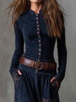 Suede Patchwork Maxi Dress For Women
