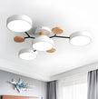 Semi-Flush Modern Halo LED Ceiling Light