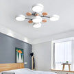 Semi-Flush Modern Halo LED Ceiling Light