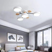 Semi-Flush Modern Halo LED Ceiling Light