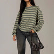 Striped Knitted Pullover Sweater