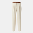 FJØRNA women's high waist slim fit trousers, stylish pants with a tailored fit, shown in a sleek and modern design.