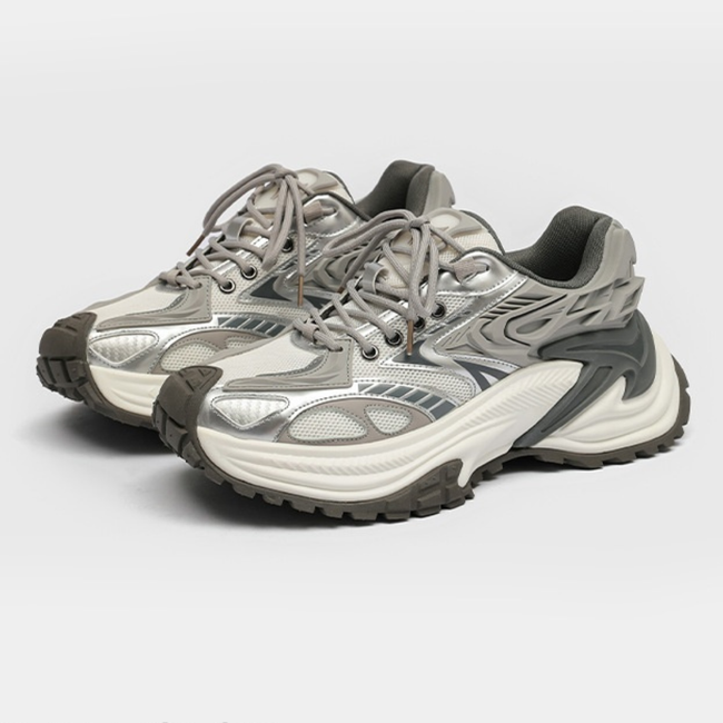 Breathable Sneakers Black Mesh