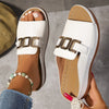 FJØRNA women's orthopedic wedge sandals with arch support and summer comfort, featuring cushioned straps and a sturdy sole.
