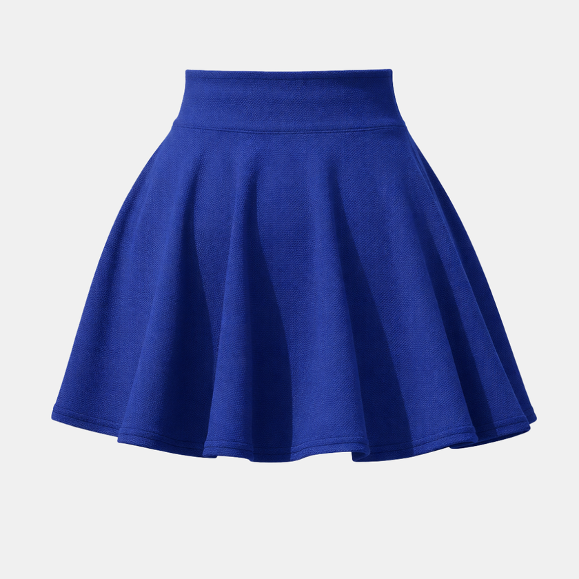 High-waist FJØRNA mini skirt for women, stylish and fitted, shown in a natural pose highlighting the sleek design and fabric texture.