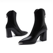 Black Chelsea Boots with Chrome Tip - 3