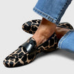 FJØRNA Clyanne premium orthopedic loafers in brown leather, featuring a comfortable slip-on design and supportive sole.
