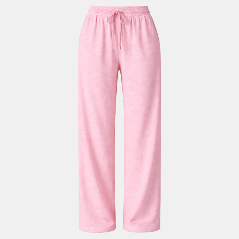 FJØRNA women's lounge trousers with drawstring waist, relaxed fit, soft fabric, perfect for casual and comfortable wear
