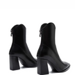 Black Chelsea Boots with Chrome Tip - 7
