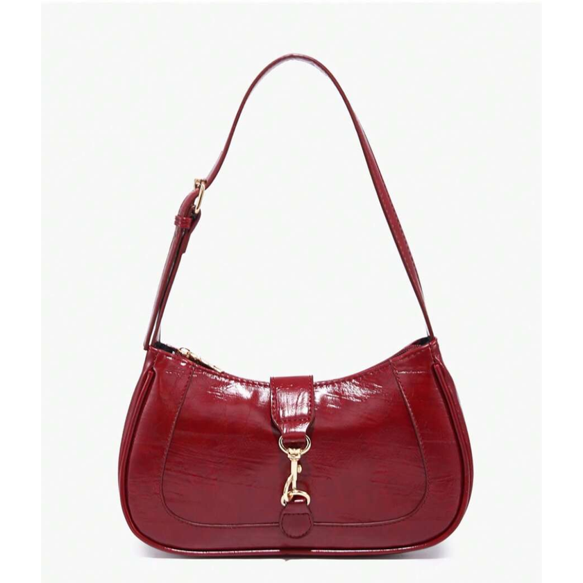 Chic Crescent Bag Burgundy