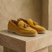 FJØRNA men's suede shoes featuring a classic design with smooth leather and stylish laces, perfect for casual or formal wear.